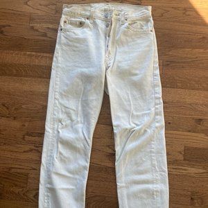 White 501 Levi's